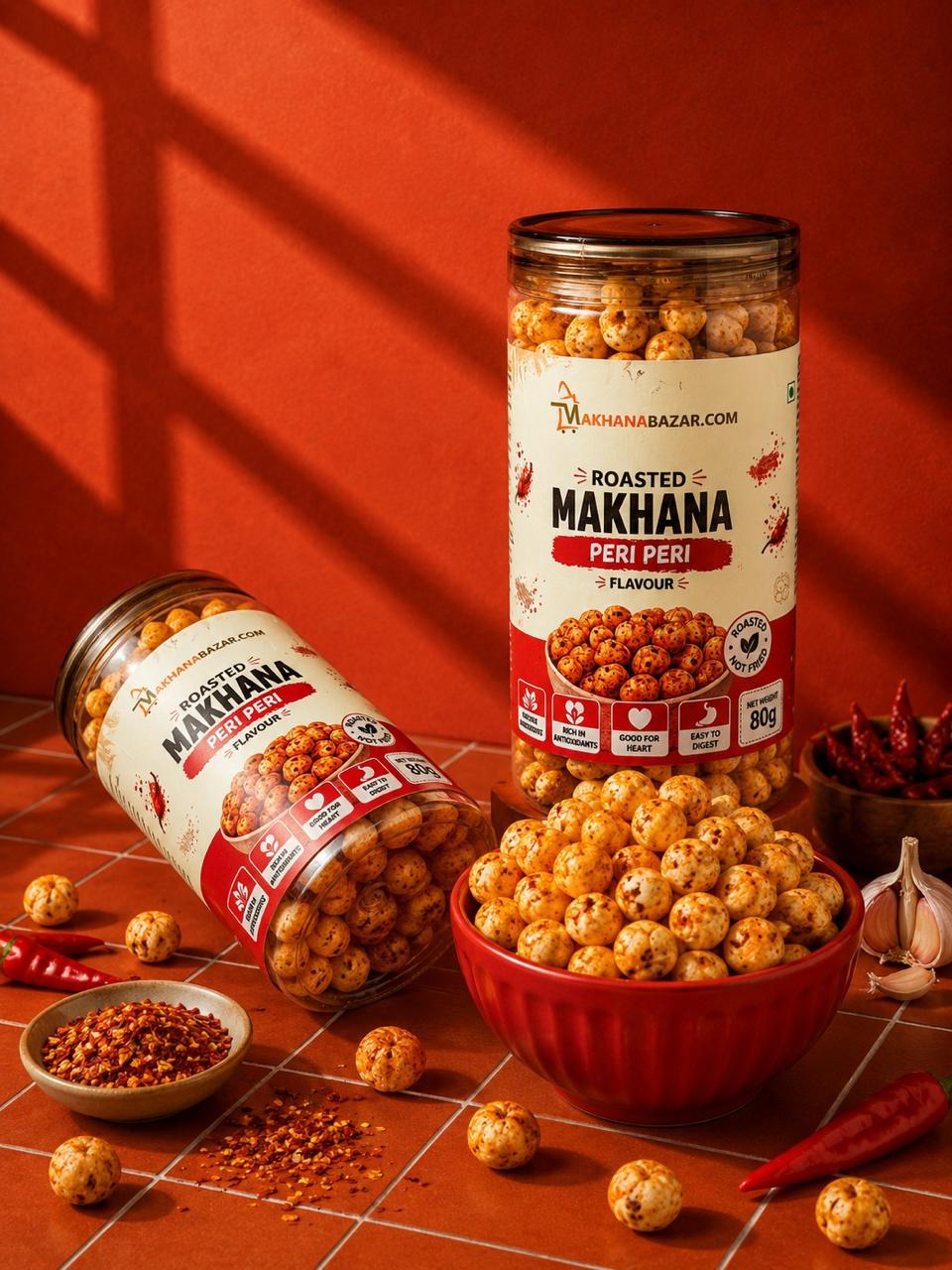 Peri peri flavoured makhana for Egypt
