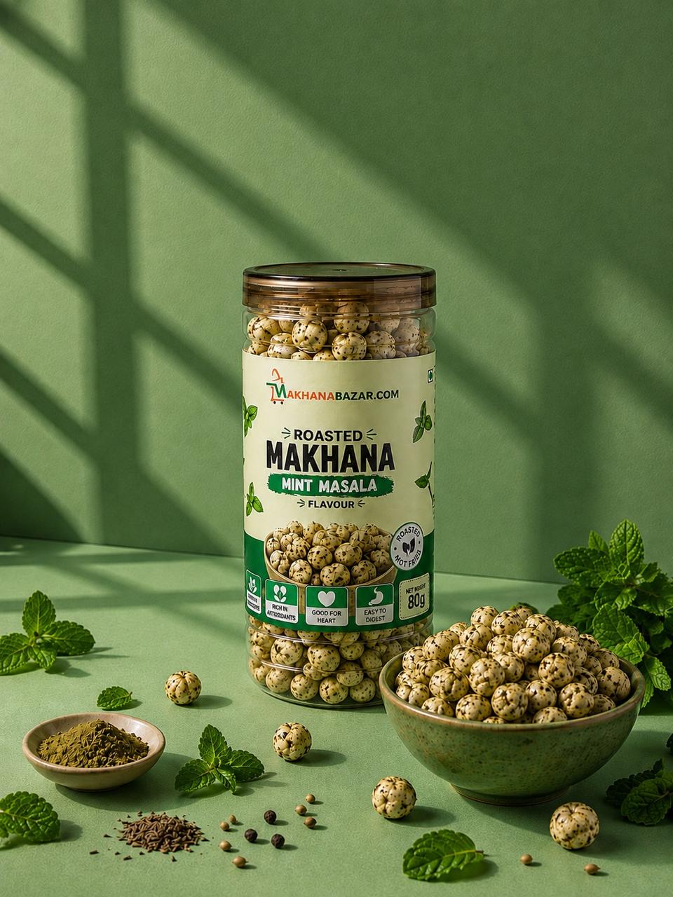 Pudina mint flavoured makhana for Egypt