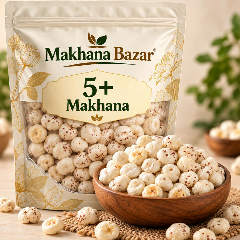 Light roasted makhana for healthy snacking
